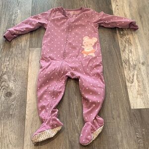 Carters Purple Polka Dot Kids One Piece
